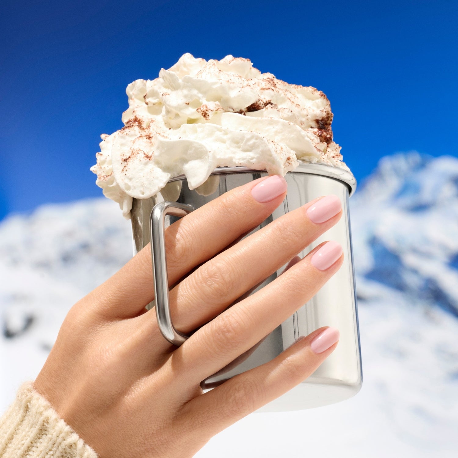 グリーン ナチュラルネイルカラー ミルキーピンク 33048